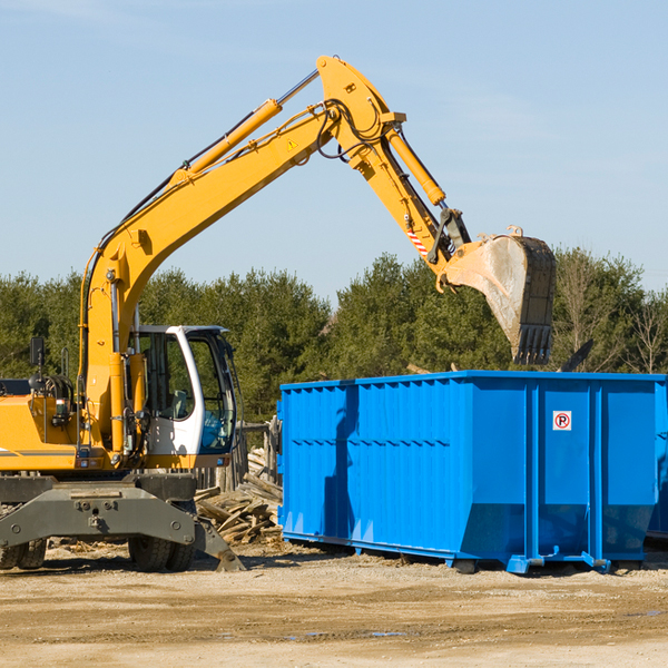 what size residential dumpster rentals are available in Thorndale